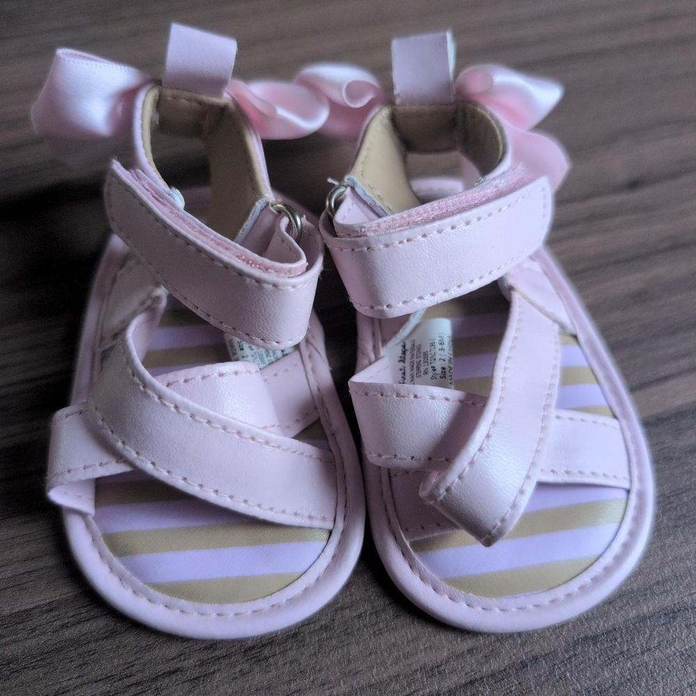 First Steps size 2 Pink baby sandals